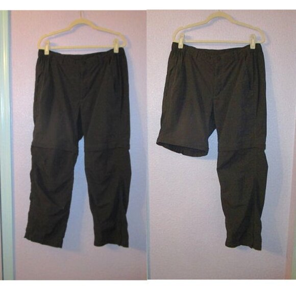 The NORTH FACE Mens CONVERTIBLE Pants Size L DWR Adjustable HIKING Work OUTDOOR - Picture 1 of 13